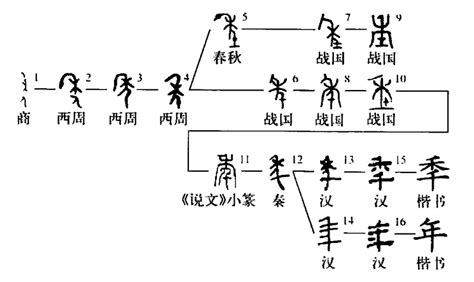 年的古字|年（汉语文字）